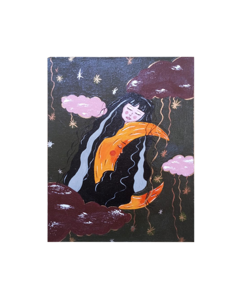 Moon Girl - 40 × 30 cm
